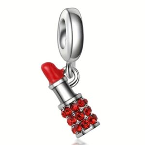 Red Lipstick Charm Pendant